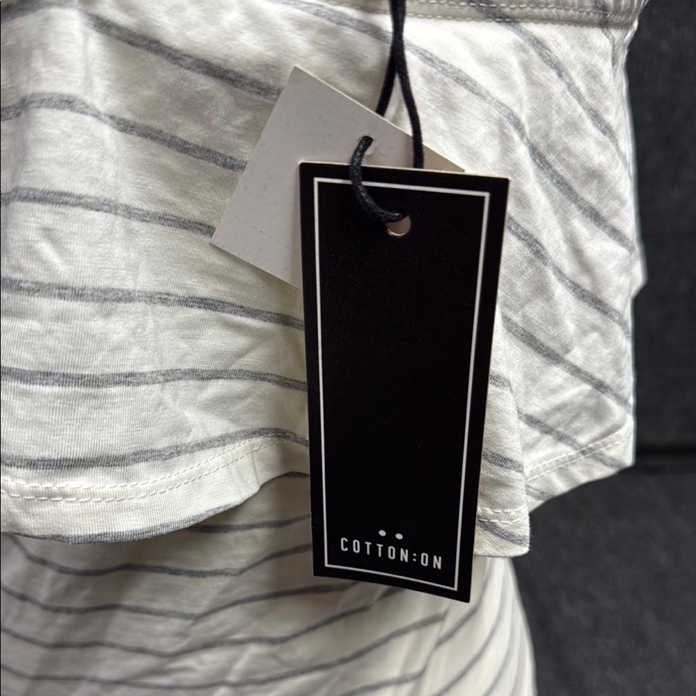Cotton:on White Asymmetrical Ruffled Blouse - Picture 3 of 4